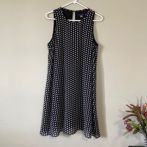 Polka dot swing dress